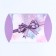 Folding box, pillow, "purple bow" 15 x 11 x 3 cm