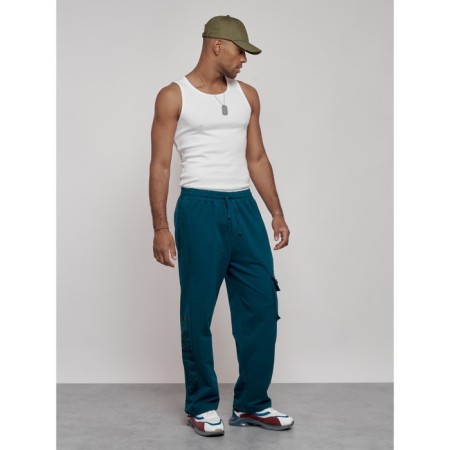 Sports male trousers, size 56, blue color-2