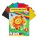 Cardboard of color A5, 8 sheets, 8 colors "Sunflower", Non -merciful, 220 g/m2, in the folder