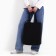 Bag (package) shopper, 42x10x30 cm, without lining, black