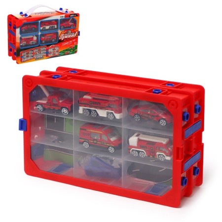 Game set "Fire Service", case, 5 metal machines