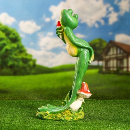 Garden figure "Frog singer" 44x23cm-1