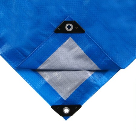 Protective tent, 5 × 3 m, density 180 g/m², UV, eyelets step 1 m, blue-11