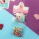 Hair elastic band "Fleeca" (set 40 pcs ± 2) stripes, 2 cm, mix