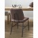 Maril chair, 470 × 580 × 855 mm, eco-leather, dark brown color