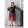 Women's dress, size 52, black color, pink