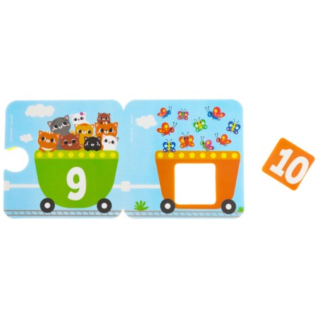 Soft puzzle for kids "score and color", 20 parts, crumb I-5