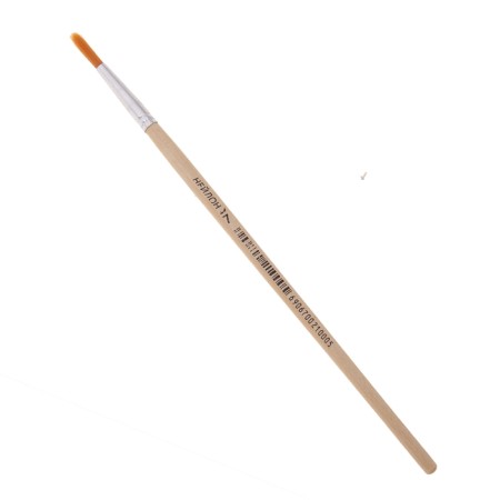 Nylon brush, round, No. 7