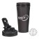 Shaker, series: Crossfit Max, "Master K. live 24/7", 600 ml, 9 x 21.5 cm, black