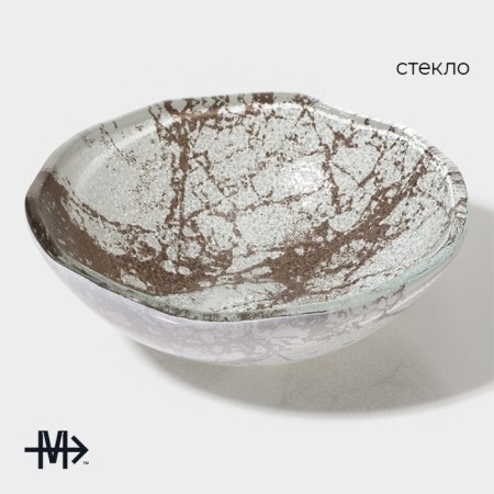 Magistro bowl “marble”, d = 12.5 cm, white color-1