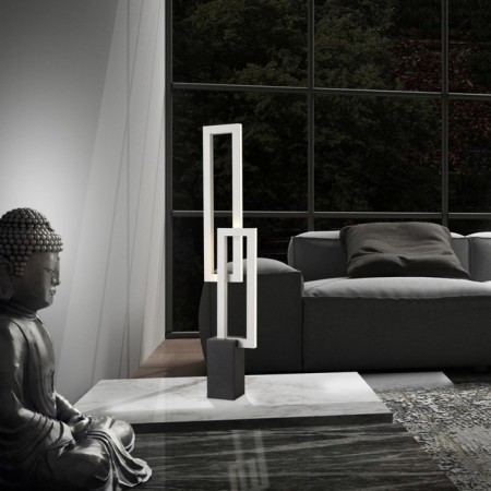 MANTRA MURAL, LED, 1380LM, 3000K, 145x700x700 mm table lamp, black color black-3