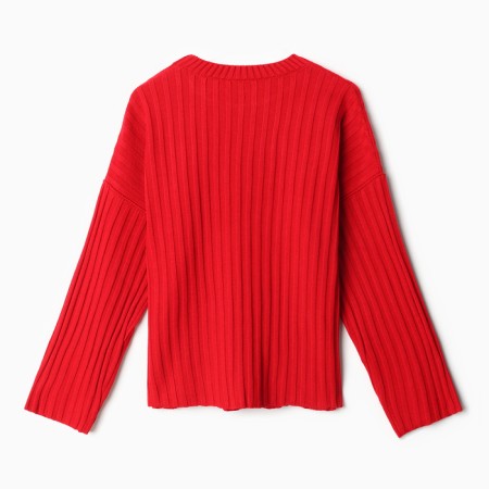 Jumper Knitted Women's Minaku: Knitwear Collection Color Red, size 42-44-9