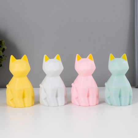 Night Kitten LED from batteries mix 6x7x11.5 cm Risalux