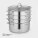 Mantock 3V1, 6 L, D = 26 cm, glass cover, heat distribution bottom, induction