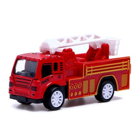 Set of metal machines "Fire Brigade", inertia, 3 pieces-1
