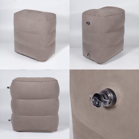 Pillow inflatable, 46 × 33 × 45 cm, in a case, color gray color-5