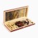 Board game 3 in 1 "Borodino": chess, checkers, backgammon, board wood 50 x 50 cm