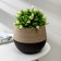 Pot for flowers with a duo pallet, 2.5 l, chocolate-coffee color with milk