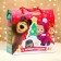 Gift box New Year's Masha and Bear Cartoon on a QR code! 23 x 10 x 22 cm