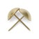 Tundra nails, decorative, 25x39 mm, gold, 100 pcs
