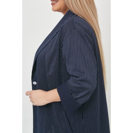 Female jacket, size 56, blue color-5