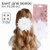 Outlet. Bant for hair on elastic band, white, 11 cm, princesses