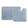 A set of mats for the bathroom IDDIS, 65x45 cm, 45x45 cm, microfiber, blue color