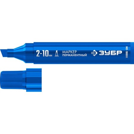 Marker bison MP-1000K 06333-7, permanent, wedge-shaped, 2-10 mm, blue-1