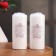 Candle cylinder, 5x11.5 cm, set 2 pcs, white