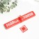 Fan bamboo, textiles h = 21 cm bend, with a brush "flowers" in a box, red