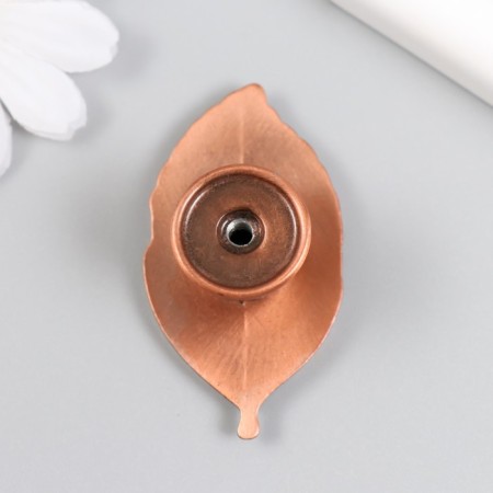 Pen for the casket metal "leaf" Copper 5.2x2.8 cm-2