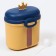 Container for storage of baby food "Crown", 360 gr., Yellow color