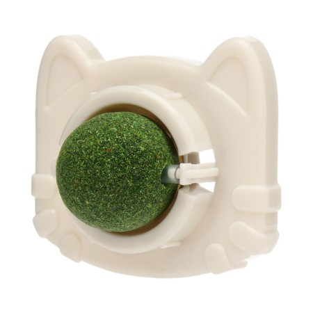 A toy for cats with cat mint "cat", 6.8 cm, white-4