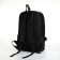 City backpack of artificial leather with lightning, 3 pockets, black color