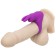 Erective ring with vibration Happy Rabbit, purple