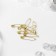 English pins, 31 mm, 10 pcs, gold color