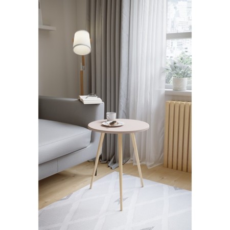 Brown table "Bax 550", 450 × 450 × 550 mm, the color of the powder