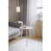 Brown table "Bax 550", 450 × 450 × 550 mm, the color of the powder