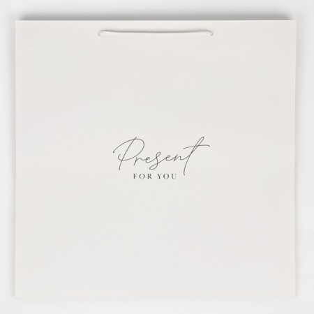 Square gift package, packaging, Pressent with Love, 40 x 40 x 40 cm-5