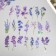 Stickers for creativity PLC PVC "Lilac Field" set 40 pcs 9x10.5 cm