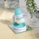 Washing brush with a stand "heart"
