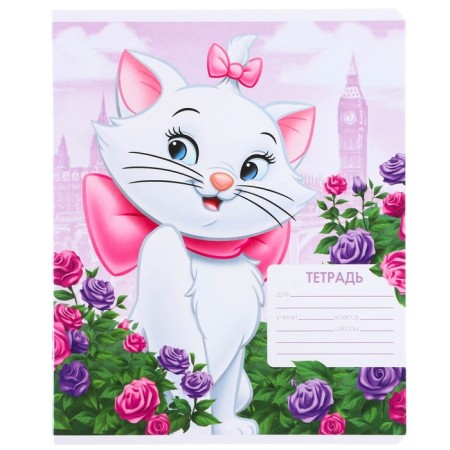 Notebook in a ruler of 12 sheets, 5 types of mix, cover coated cardboard, cats aristocrats-7