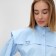 Women's blouse Minaku: Casual Collection Blue Color, Rr. 52
