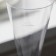 A single -single -plastic glass for champagne “cone”, 150 ml, with a black leg, the color is transparent
