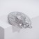 Brooch "Hat", silver color