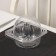 Plastic disposable packaging for desserts with an insoluble lid KP-21C1, 13 × 14 × 10.5 cm, 360 pcs/units.