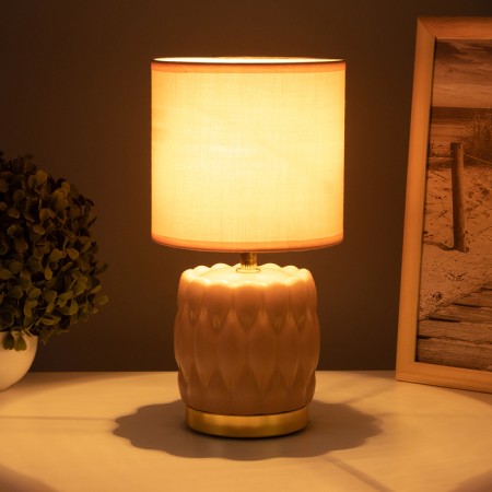 HELP LAM "Benita" 1x40W E14 peach 15x15x30cm-1