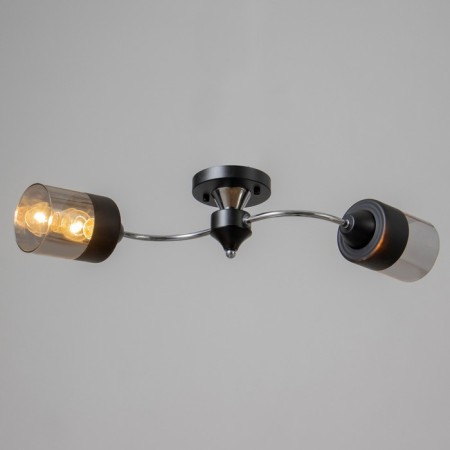 Estel chandelier 2he27 40W black-chromium 60x20x23 cm Bayerlux-1