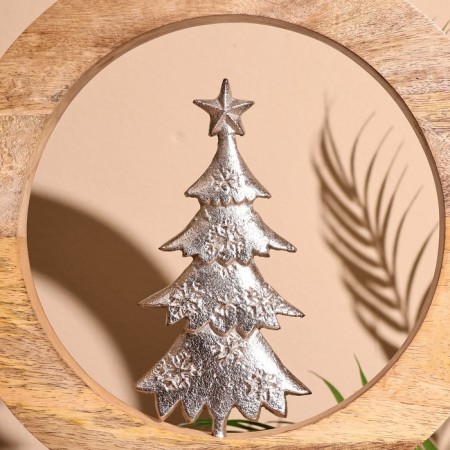 Interior souvenir in the wooden ring "Christmas tree" 30x8x33 cm-2