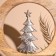 Interior souvenir in the wooden ring "Christmas tree" 30x8x33 cm